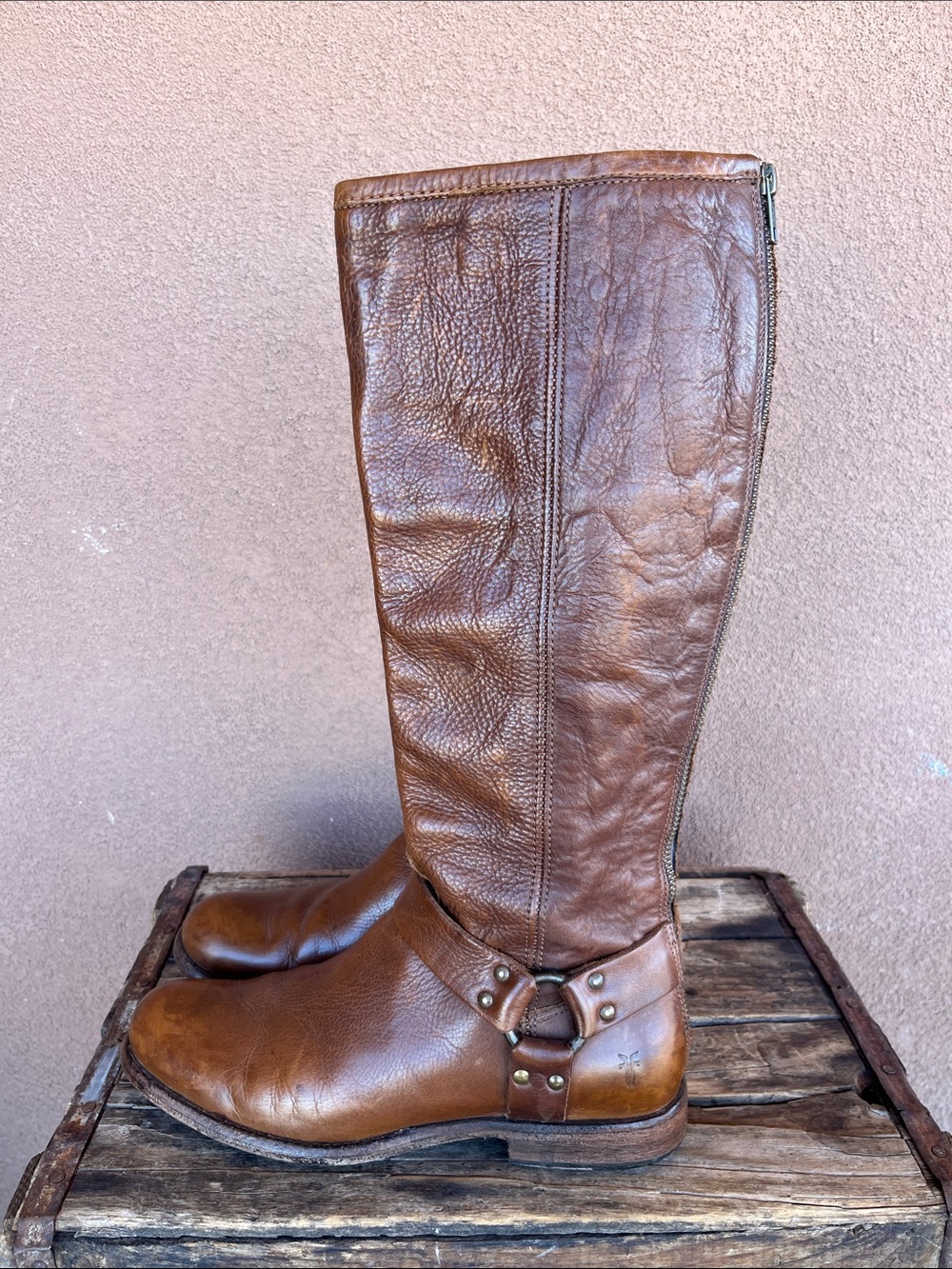 Frye Phillip harness tall boots - Picture 5 of 13